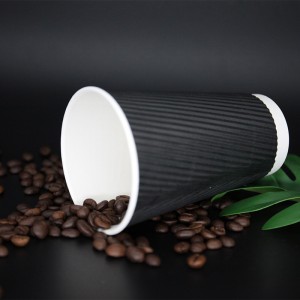 Ripple Wall Paper Cup velkoobchodní dvojité papírové kávové šálky